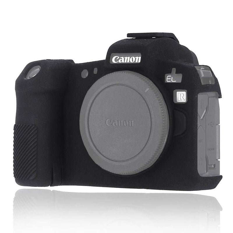 Easy Hood Case Compatible with Canon EOS R Digital Camera, Anti-Scratch Soft Silicone Rubber Housing Case Shell Protective Cover Skin Protector Guard Shield (Black) - Image 1